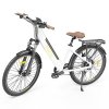 Eleglide T1 STEP-THRU Electric Trekking Bike Trekking E-Bike 27.5 Inch CST Tires 36V 12.5AH Battery 250W Brushless Motor Shimano 7 Gears Max Speed 25Km/h Max Range 100KM Max Load 120KG IPX4 Waterproof Dual Disk Brake - White