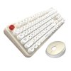 Set bezdrôtovej klávesnice a myši MOFII Sweet 2.4G (bielo-béžová)