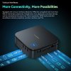 Blackview MP60 Mini PC, Intel N95 4 Cores Up to 3.4GHz, 16GB RAM 512GB SSD, 2*HDMI 4K 60Hz Dual Screen Display, 2.4/5GHz Dual-band WiFi Bluetooth 4.2, 2*USB 3.0 2*USB 2.0 1*1000Mbps LAN 1*Audio Jack