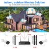 Hiseeu WiFi Security Camera System, 10CH NVR, 5MP HD Video, 24/7 Time Record, Color Night Vision, Human Motion Detection, 2 Way Audio, IP66 Waterproof, Plug & Play, No HDD