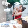 Hiseeu WiFi Security Camera System, 10CH NVR, 5MP HD Video, 24/7 Time Record, Color Night Vision, Human Motion Detection, 2 Way Audio, IP66 Waterproof, Plug & Play, No HDD