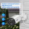 Hiseeu WiFi Security Camera System, 10CH NVR, 5MP HD Video, 24/7 Time Record, Color Night Vision, Human Motion Detection, 2 Way Audio, IP66 Waterproof, Plug & Play, No HDD