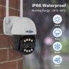 Hiseeu 4K 8MP Wireless Security Camera, Dual Lens, 8X Zoom, 2-Way Audio, Full-color Night Vision, Human Detection, Auto Tracking, Pan 355° & Tilt 90°, IP66 Waterproof