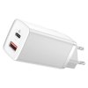 Baseus GaN2 Lite rýchlonabíjačka 65W USB / USB Type C Quick Charge 3.0 Power Delivery (nitrid gália) biela (CCGAN2L-B02)