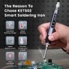 KAIWEETS KETS02 Smart Digital Soldering Iron Kit, 9-20V Operating Voltage, Precise Temperature Control, Sleep Mode, Child Lock, OLED Display Screen