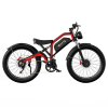 DUOTTS N26 Electric Bike, 750W*2 Motors, 55km/h Max Speed, 26*4.0' Inflatable Tires, 48V 20Ah Samsung Battery, 120-150km Range, Shimano 7-Speed, 200kg Max Load - Black