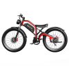 DUOTTS N26 Electric Bike, 750W*2 Motors, 55km/h Max Speed, 26*4.0' Inflatable Tires, 48V 20Ah Samsung Battery, 120-150km Range, Shimano 7-Speed, 200kg Max Load - Black