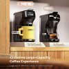 HiBREW H1B 5-in-1 Pods Coffee Maker, 600ml Water Tank, 19 Bar Pressure Extraction, Cold/Hot Mode, LED Indicator, for Kcup*/Nes*/DG*/Espresso Powder, Black