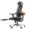 NEWTRAL MagicH-BPro Ergonomic Chair with Detachable Workstation Desktop, Auto-Following Backrest Headrest, Adaptive Lower Back Support, Adjustable Armrest, 4 Positions to Lock - Black