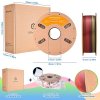 5kg ERYONE Silk PLA Filament (1kg Sunset Rainbow+ 1kg Waterfall Rainbow+ 1kg Vibrant Rainbow+ 1kg Palette Rainbow+ 1kg Rainbow Over Mountains)