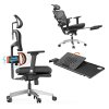 NEWTRAL NT002 Ergonomic Chair with Detachable Workstation Desktop, Adaptive Lower Back Support with Footrest, 4 Recline Angle, Adjustable Backrest Armrest Headrest, 5 Positions to Lock, Aluminum Alloy Base - Pro Version