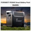 FOSSiBOT FB3840 Expansion Battery, 3840Wh LiFePO4 Battery Pack for F3600 Pro