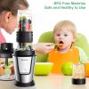 BioloMix TB23M 3-in-1 Multifunctional Food Processor, 700W Portable Juicer, Personal Blender, Meat Grinder Chopper, Coffee Spice Grinder, Smoothies, Fruits Mixer