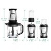 BioloMix TB23M 3-in-1 Multifunctional Food Processor, 700W Portable Juicer, Personal Blender, Meat Grinder Chopper, Coffee Spice Grinder, Smoothies, Fruits Mixer