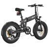 PVY Turbo Electric Bike, 250W Motor, 48V 13Ah Battery, 20*4.0 inch Fat Tires, 25km/h Max Speed, 100km Range, Shimano 7-Speed, Mechanical Disc Brake, Front Suspension Fork & Rear Mechanical Shock Absorber