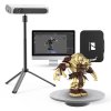 3DMakerpro Lynx 3D Scanner Luxury Edition, 0.10mm Accuracy, 0.30mm Resolution, 10fps Frame Rate, Class 1 White Light, Visual Tracking, 250x400mm Single Capture Range