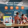 AOSEED X-MAKER 3D Printer for Kids and Beginner, Leveling-Free Bed, Wi-Fi Printing, Ultra Silent, App Control, PLA/ABS Filament Supported
