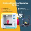 AOSEED X-MAKER 3D Printer for Kids and Beginner, Leveling-Free Bed, Wi-Fi Printing, Ultra Silent, App Control, PLA/ABS Filament Supported