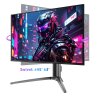 TITAN ARMY G27T8T Gaming Monitor, 26.5-inch 2560*1440 QD-OLED Screen, 360Hz Refresh Rate, 0.03ms GTG, 1000 nits, HDR 400, Adaptive-Sync, Game Assist, 65W Type-C Charging, Dual Speakers, Ambient Light, 2*HDMI 2.1 1*DP 1.4 1*USB-A 1*USB-B 1*Audio