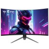 KTC H32S17F 32'' Curved Gaming Monitor, 1920*1080 HVA Panel, 240Hz Refresh Rate, 125% sRGB, 3500:1 Contrast Ratio, Adaptive Sync,   HDR10, 3ms Response Time, 2*HDMI2.0 1*DP1.4 1*USB2.0 1*Audio, VESA Mount, Adjustable Tilt, Low Blue Light
