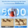 LONGER Nano Pro 12W Smart Laser Engraver, Two Diode Lasers with FAC, 5000mm/s Ultra-Fast Speed, 0.02mm Precision with Field Lens, LightBurn & LaserGRBL, LaserBurn APP Operation, 10mm Wood Cutting, 100*100mm
