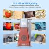 LONGER Nano Pro 12W Smart Laser Engraver, Two Diode Lasers with FAC, 5000mm/s Ultra-Fast Speed, 0.02mm Precision with Field Lens, LightBurn & LaserGRBL, LaserBurn APP Operation, 10mm Wood Cutting, 100*100mm