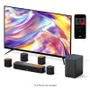 Ultimea Aura A40 7.1 Soundbar Subwoofer Speaker Kit, 7.1 Channel, App Control, 10 Bands Equalizer Settings, 121 Preset EQ Matrices, Bluetooth 5.3, 330W Peak Power