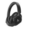 Tronsmart Sounfii Q20 ANC Bluetooth Headphones, 50 Hours Autonomy, 90° Swiveling Earpads, Pair with 2 Devices, Tronsmart App Control, Built-in Mic for Clear Calls, Active Noise Cancellation - Black