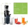 BioloMix SJ-017 Cold Press Juicer, with 78mm/3.07in Feed Chute, 200W 40-65RPM Powerful Motor, Low Noise Slow Masticating Juice Machine