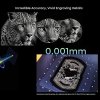 Gweike Cloud G2 MAX 50W Laser Marking Machine, 15000mm/s Speed, 0.001mm Accuracy, 150mm*150mm, 5mm Deep Engraving, 90+ Colors Engrave, GWEIKE Glaser/ LightBurn, Supports Rotary Roller