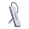Dokovacia stanica, Essager, EHB08-QK0G-Z, HDMI, 2xUSB-A, SD karta, TF karta (sivá)