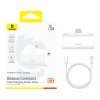 Powerbank Baseus Compact 5000mAh, 20W, USB-C (biely)