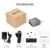 Ninkear MBOX 11 Mini PC, Intel Twin Lake N150 4 Cores Max 3.6GHz, 16GB RAM 512GB SSD, HDMI2.0 + DP1.4 (4K@60Hz) Dual Screen Display, WiFi 5 Bluetooth 5.0, 2*USB 3.0, 2*USB 2.0, 1*RJ45, 1*Headphone Jack