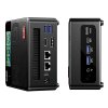 AOOSTAR GEM12 Pro Max Mini PC with Display, Fingerprint Unlock, AMD Ryzen 7 8845HS 8 Core Max 5.1GHz, 32GB DDR5 RAM 1TB SSD, HDMI + DP + 2*USB4 Four Screen Display, WiFi 6 Bluetooth 5.2, 2*USB3.2, 2*USB2.0, 1*Oculink, 2*2.5G LAN, 1*Headphone Jack