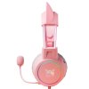ONIKUMA X15 Pro Wired Gaming Headphones - Pink Cat Ear