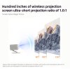 Lenovo Xiaoxin 100P Smart Projector, 850 ANSI, 1080P, HDR10, WiFi 6, 2*5W Speaker, Automatic Keystone Correction