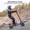 Ausom DT2 Pro Electric Scooter, 2*1100W Motor, 52V 23.4Ah, 10*3.0 inch Tire, 68km/h Max Speed, 115km Max Range, Front & Rear Hydraulic Disc Brakes, Swingarm Suspension