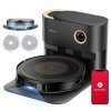 Ultenic TS1 Robot Vacuum Cleaner with Self Emptying Station, Dual-Spin Mopping, 3000Pa Suction, 3L Dust Bag, Carpet Boost, App/Voice Control