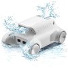 Genkinno P1SE Cordless Robotic Pool Vacuum Cleaner, 100W Motor, 2.4L Water Tank, Quick Disassembly Filters, Smart Navigation Pool Vacuum, Self-Parking, Max 120 mins working time, for Swimming Pools up to 150 m²