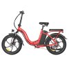 Fafrees F20+ Folding Electric Bike, 250W Motor, 36V 20Ah Battery, 20*3.0 inch Tires, 25km/h Max Speed, 90km Max Range, Disc Brakes, Front Suspension, Shimano 7-speed - Red