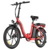 Fafrees F20+ Folding Electric Bike, 250W Motor, 36V 20Ah Battery, 20*3.0 inch Tires, 25km/h Max Speed, 90km Max Range, Disc Brakes, Front Suspension, Shimano 7-speed - Red