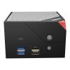 Ninkear MBOX 6 Magnetic Modular Mini PC, AMD Ryzen 5 6600H 6 Cores Max 4.5GHz, 16GB DDR5 RAM 512GB SSD, HDMI + DP + Type-C 4K Triple Display, WiFi 6 Bluetooth 5.2, 2*USB 3.0, 2*USB 2.0, 2*RJ45, 1*Headphone Jack, RGB Light