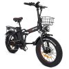 DRVETION AT20 Electric Bike, 250W Motor, 48V 20Ah Battery, 20*4.0 inch Fat Tire, 25km/h Max Speed, 120km Max Range, Mechanical Disc Brake, Lockable Shock Absorber, Shimano 7-speed