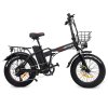 DRVETION AT20 Electric Bike, 250W Motor, 48V 20Ah Battery, 20*4.0 inch Fat Tire, 25km/h Max Speed, 120km Max Range, Mechanical Disc Brake, Lockable Shock Absorber, Shimano 7-speed