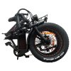 DRVETION AT20 Electric Bike, 250W Motor, 48V 20Ah Battery, 20*4.0 inch Fat Tire, 25km/h Max Speed, 120km Max Range, Mechanical Disc Brake, Lockable Shock Absorber, Shimano 7-speed