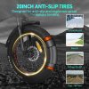 DRVETION AT20 Electric Bike, 250W Motor, 48V 20Ah Battery, 20*4.0 inch Fat Tire, 25km/h Max Speed, 120km Max Range, Mechanical Disc Brake, Lockable Shock Absorber, Shimano 7-speed