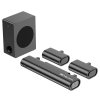 Hiwill A51 5.1 Channel Soundbar Subwoofer Speaker Kit, 380W Peak Power, Adjustable Treble & Bass
