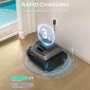 WYBOT C1 Cordless Robotic Pool Cleaner, 150min Runtime, Wall Climbing, Intelligent Route Planning, APP Control, for Pools up to 1,615 Sq.ft, Gray-green