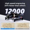 LONGER RAY5 Mini 3.5W Laser Engraver, 0.04mm Precision, 12,000mm/min Speed, for Wood/ Acrylic/ Leather/ Metal, 130*140mm