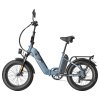 Fafrees FF20 Polar Electric Bike, 500W Motor, 48V 26.8Ah Dual Batteries, 20*4.0 inch Tires, 45km/h Max Speed, 170km Max Range, Mechanical Disc Brakes, Front Spring Fork, Shimano 7-speed - Haze Blue